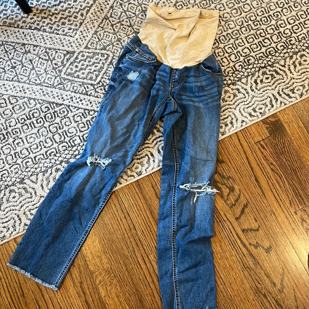 Jessica Simpson maternity jeans size xs boyfriend cut
